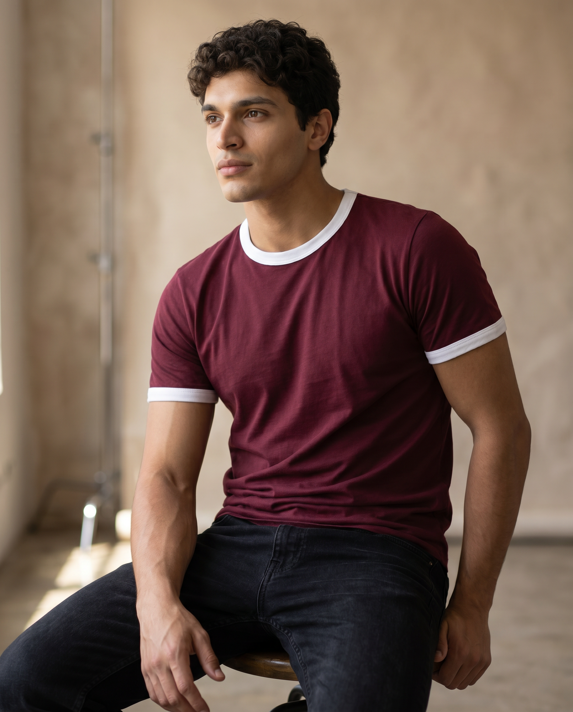 Ringer Oversize Fit T-shirt