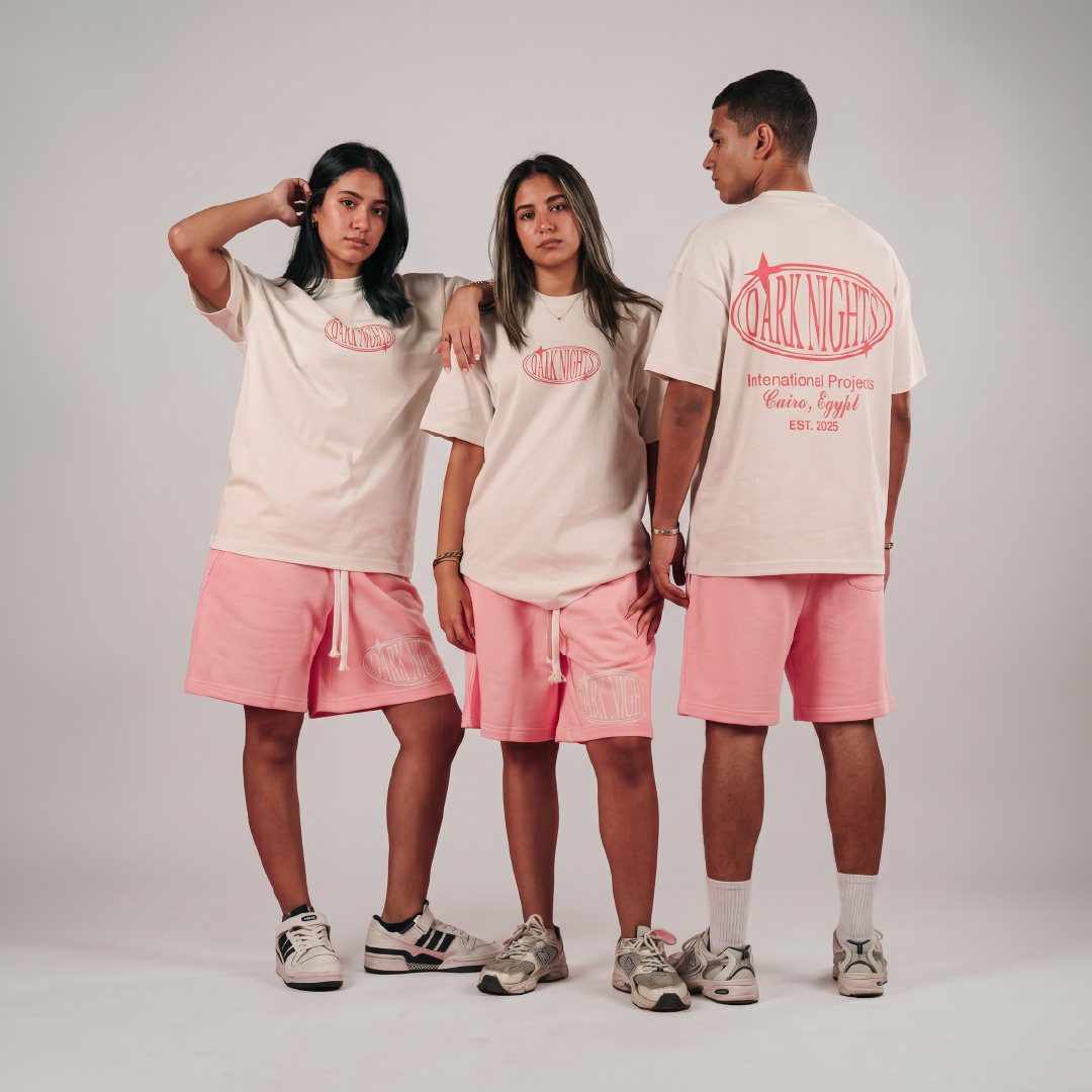 White Pink Orka Nights Oversize Set